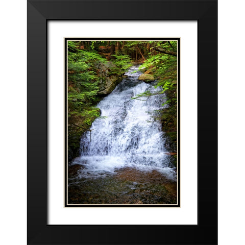 Waterfall 5 Black Modern Wood Framed Art Print with Double Matting by Lee, Rachel
