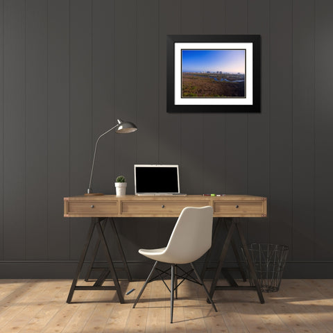 Beach Condo Black Modern Wood Framed Art Print with Double Matting by Malone, Will
