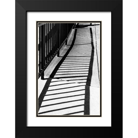 Shadows Black Modern Wood Framed Art Print with Double Matting by Malone, Will