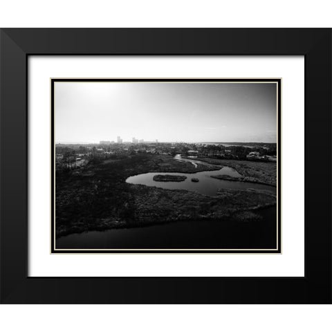 Beach Condo 2 Black Modern Wood Framed Art Print with Double Matting by Malone, Will