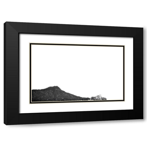 Diamondhead Black Modern Wood Framed Art Print with Double Matting by Malone, Will