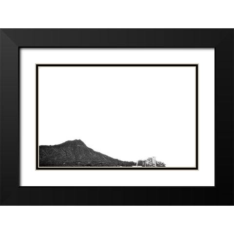 Diamondhead Black Modern Wood Framed Art Print with Double Matting by Malone, Will