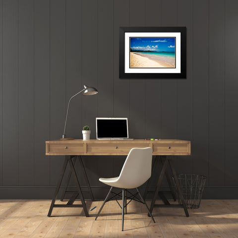 Kailua Black Modern Wood Framed Art Print with Double Matting by Malone, Will