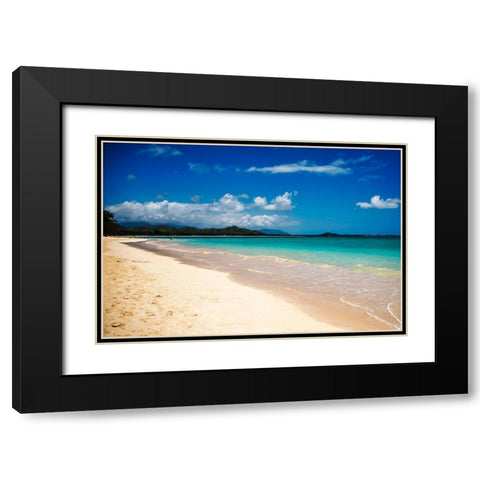 Kailua Black Modern Wood Framed Art Print with Double Matting by Malone, Will