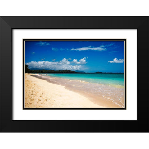Kailua Black Modern Wood Framed Art Print with Double Matting by Malone, Will