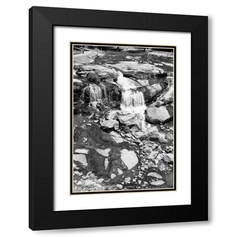 Falls Park 2 BW Black Modern Wood Framed Art Print with Double Matting by Malone, Will