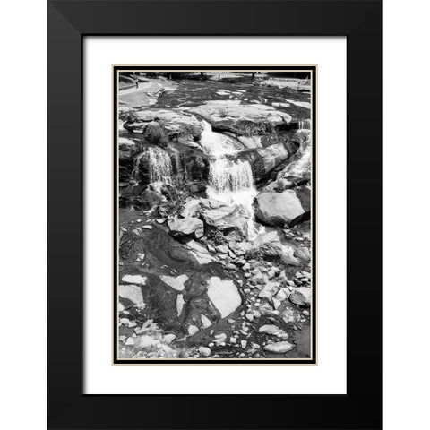 Falls Park 2 BW Black Modern Wood Framed Art Print with Double Matting by Malone, Will