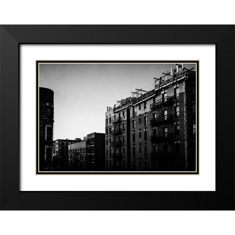 Harlem Morning  Black Modern Wood Framed Art Print with Double Matting by Malone, Will