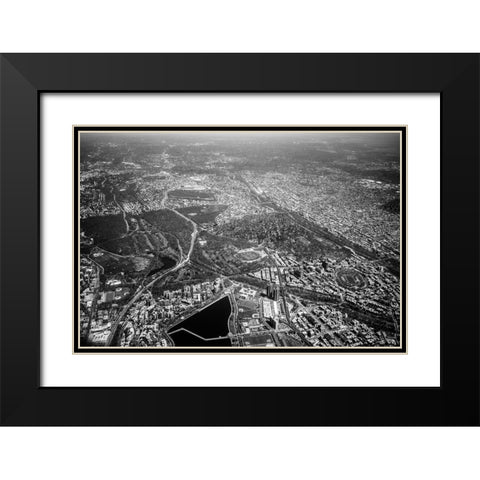 Just Look Down  Black Modern Wood Framed Art Print with Double Matting by Malone, Will