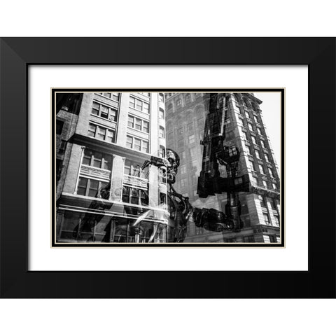 Terminator  Black Modern Wood Framed Art Print with Double Matting by Malone, Will