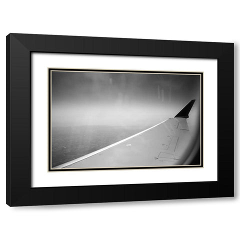 Wing Black Modern Wood Framed Art Print with Double Matting by Malone, Will