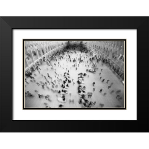 Rush Hour Black Modern Wood Framed Art Print with Double Matting by Malone, Will