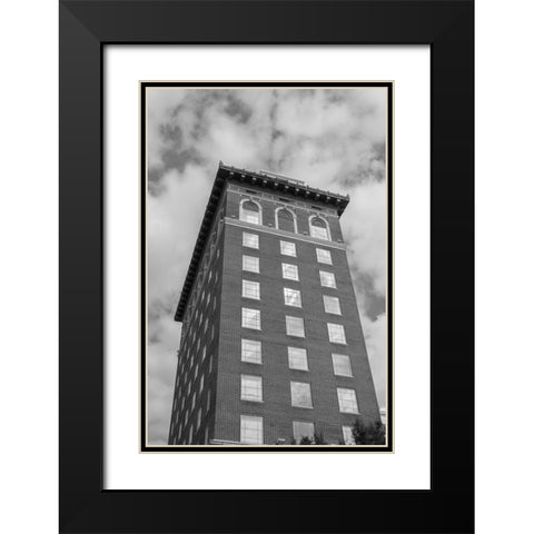 Sky Windows 2 Vertical BW Black Modern Wood Framed Art Print with Double Matting by Malone, Will