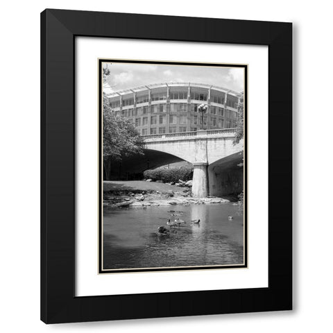 Talk of the Town 2 Black Modern Wood Framed Art Print with Double Matting by Malone, Will