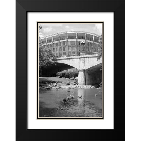 Talk of the Town 2 Black Modern Wood Framed Art Print with Double Matting by Malone, Will