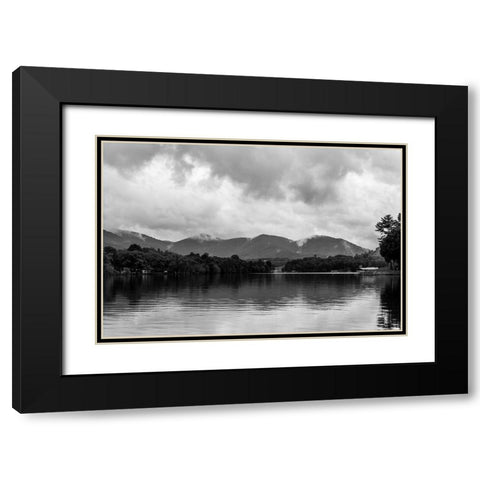 Lake After Rain Black Modern Wood Framed Art Print with Double Matting by Malone, Will