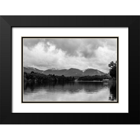 Lake After Rain Black Modern Wood Framed Art Print with Double Matting by Malone, Will