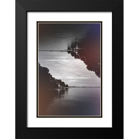 The Upside Down Black Modern Wood Framed Art Print with Double Matting by Malone, Will