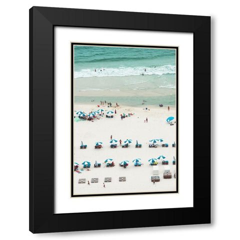 White Sands  Black Modern Wood Framed Art Print with Double Matting by Malone, Will