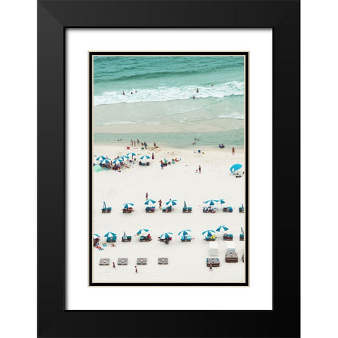 White Sands  Black Modern Wood Framed Art Print with Double Matting by Malone, Will