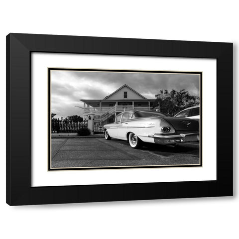 Bel Air Black Modern Wood Framed Art Print with Double Matting by Malone, Will