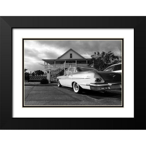 Bel Air Black Modern Wood Framed Art Print with Double Matting by Malone, Will