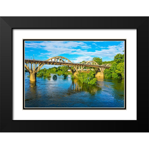 Blooming on the Coosa 4 Black Modern Wood Framed Art Print with Double Matting by Malone, Will