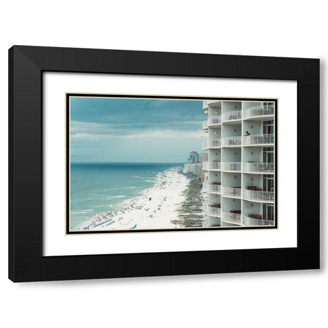 White Sands 4 Black Modern Wood Framed Art Print with Double Matting by Malone, Will