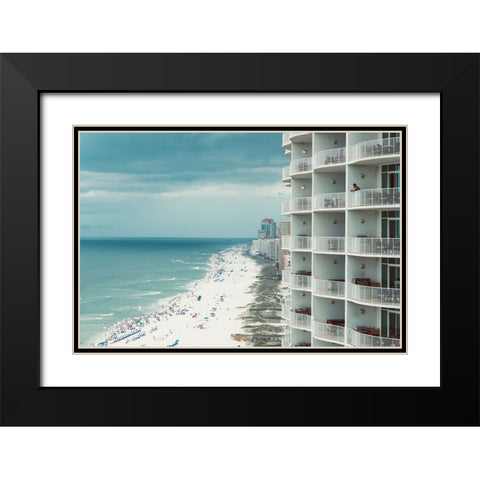 White Sands 4 Black Modern Wood Framed Art Print with Double Matting by Malone, Will