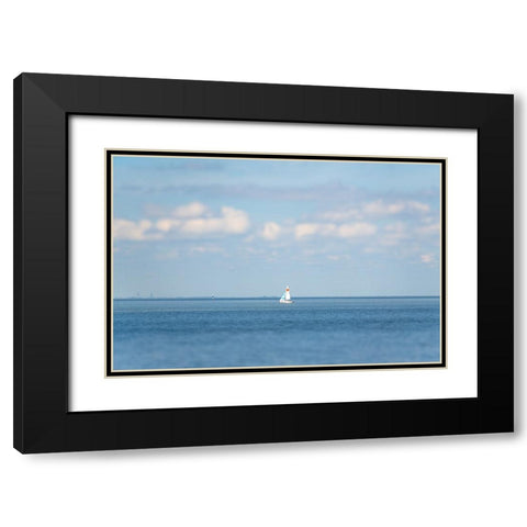 Sail Away 2 Black Modern Wood Framed Art Print with Double Matting by Malone, Will