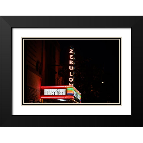 Zebulon 3 Black Modern Wood Framed Art Print with Double Matting by Malone, Will