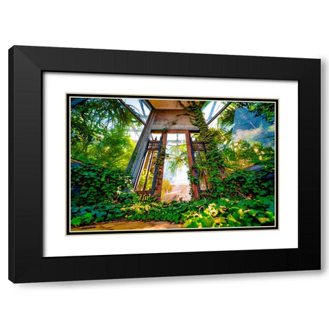 The Door Black Modern Wood Framed Art Print with Double Matting by Malone, Will