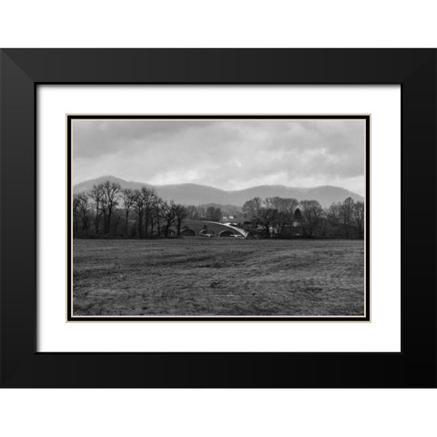 Airfield Black Modern Wood Framed Art Print with Double Matting by Malone, Will