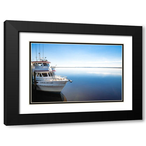 Lady Black Modern Wood Framed Art Print with Double Matting by Malone, Will