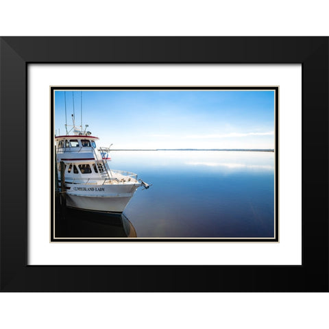 Lady Black Modern Wood Framed Art Print with Double Matting by Malone, Will