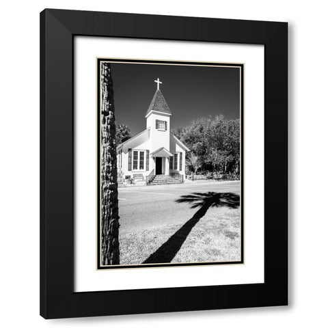 Our Lady of the Sea Shadow Black Modern Wood Framed Art Print with Double Matting by Malone, Will