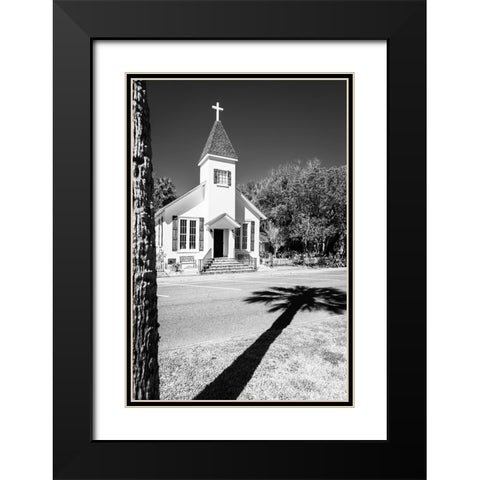 Our Lady of the Sea Shadow Black Modern Wood Framed Art Print with Double Matting by Malone, Will