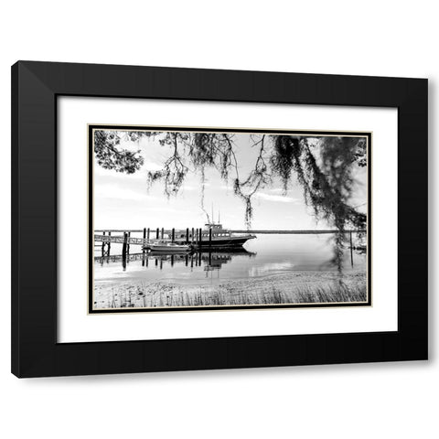 Queen Black Modern Wood Framed Art Print with Double Matting by Malone, Will