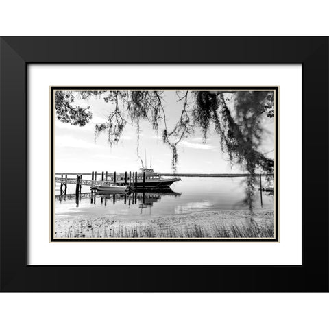 Queen Black Modern Wood Framed Art Print with Double Matting by Malone, Will