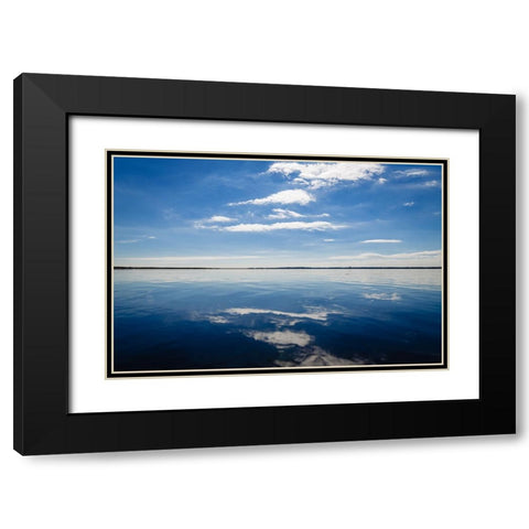 The Sky is a Neighborhood Black Modern Wood Framed Art Print with Double Matting by Malone, Will