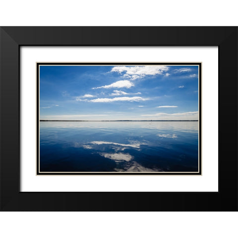 The Sky is a Neighborhood Black Modern Wood Framed Art Print with Double Matting by Malone, Will