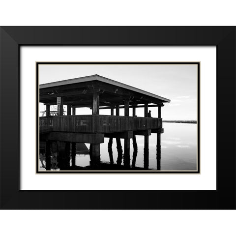 The Tourist 2 Black Modern Wood Framed Art Print with Double Matting by Malone, Will