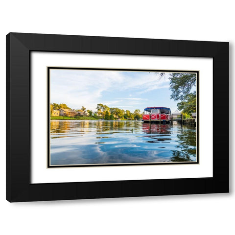 Cane River Queen 3 Black Modern Wood Framed Art Print with Double Matting by Malone, Will