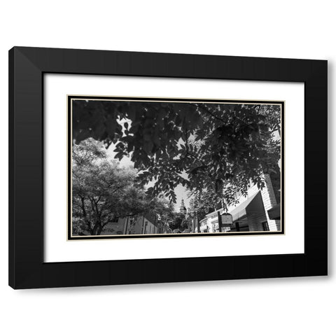 Maryland Capital Black Modern Wood Framed Art Print with Double Matting by Malone, Will