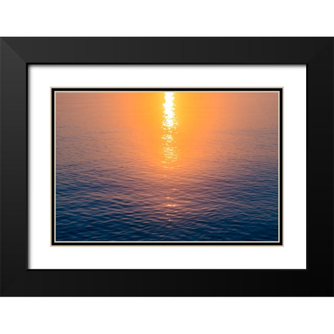 Morning Sun Black Modern Wood Framed Art Print with Double Matting by Malone, Will