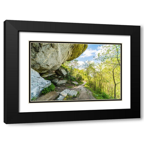 Under the Rock Black Modern Wood Framed Art Print with Double Matting by Malone, Will