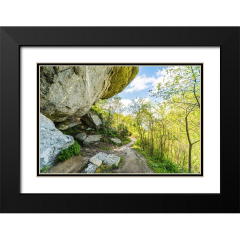 Under the Rock Black Modern Wood Framed Art Print with Double Matting by Malone, Will