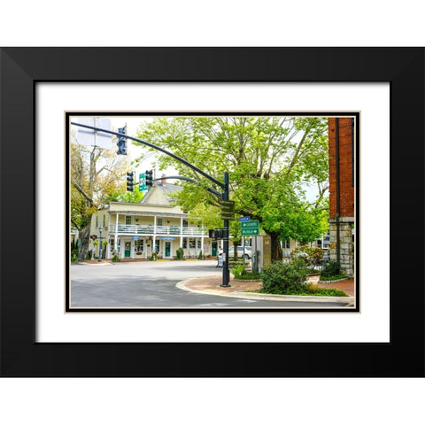 Downtown Highlands Black Modern Wood Framed Art Print with Double Matting by Malone, Will
