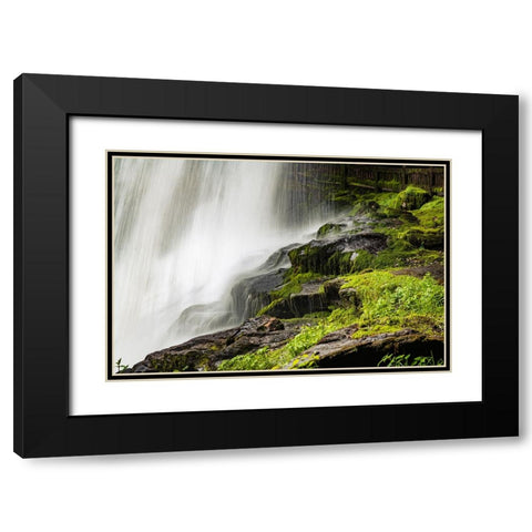 Dry Falls  Black Modern Wood Framed Art Print with Double Matting by Malone, Will