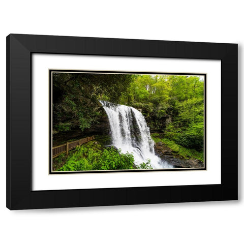 Dry Falls 2 Black Modern Wood Framed Art Print with Double Matting by Malone, Will